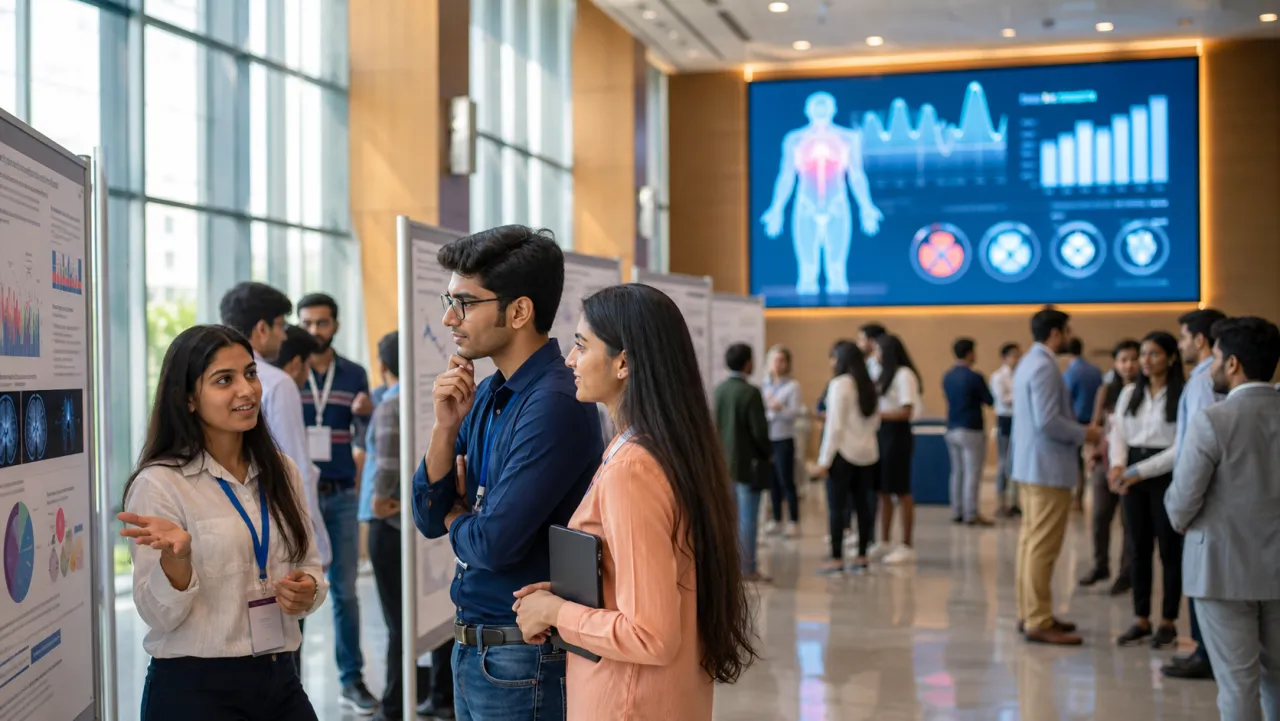 Abstract artwork for Pranaexa Healthcare AI Showcase