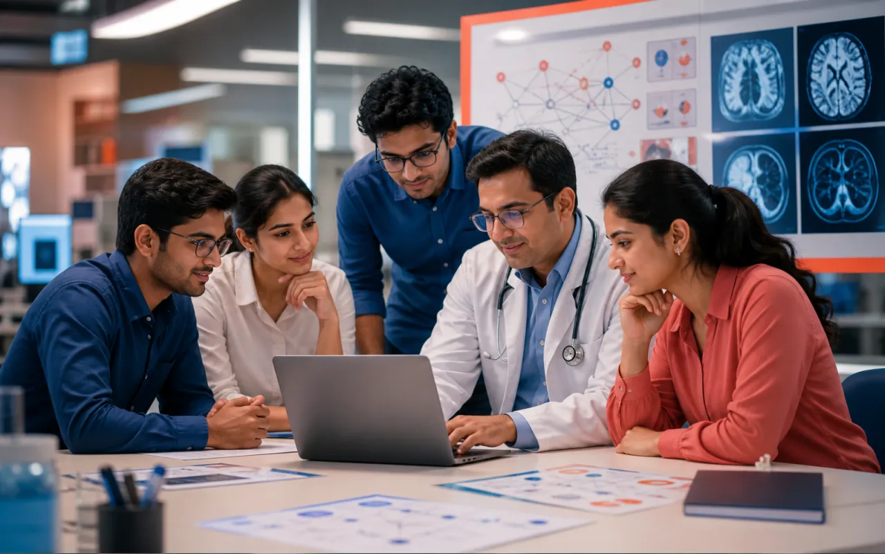 Abstract artwork for Healthcare AI Fellowship Program